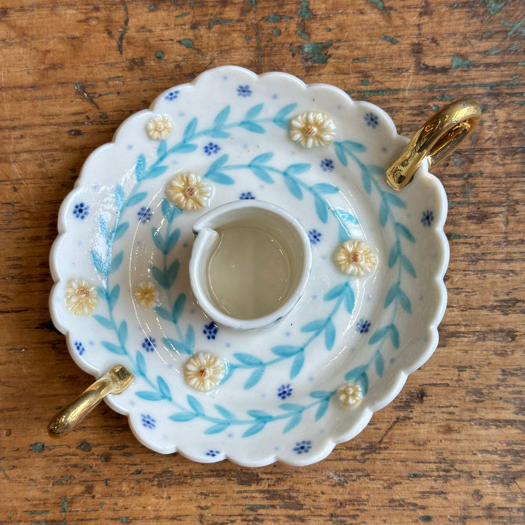 Candle Holder with Handles #F