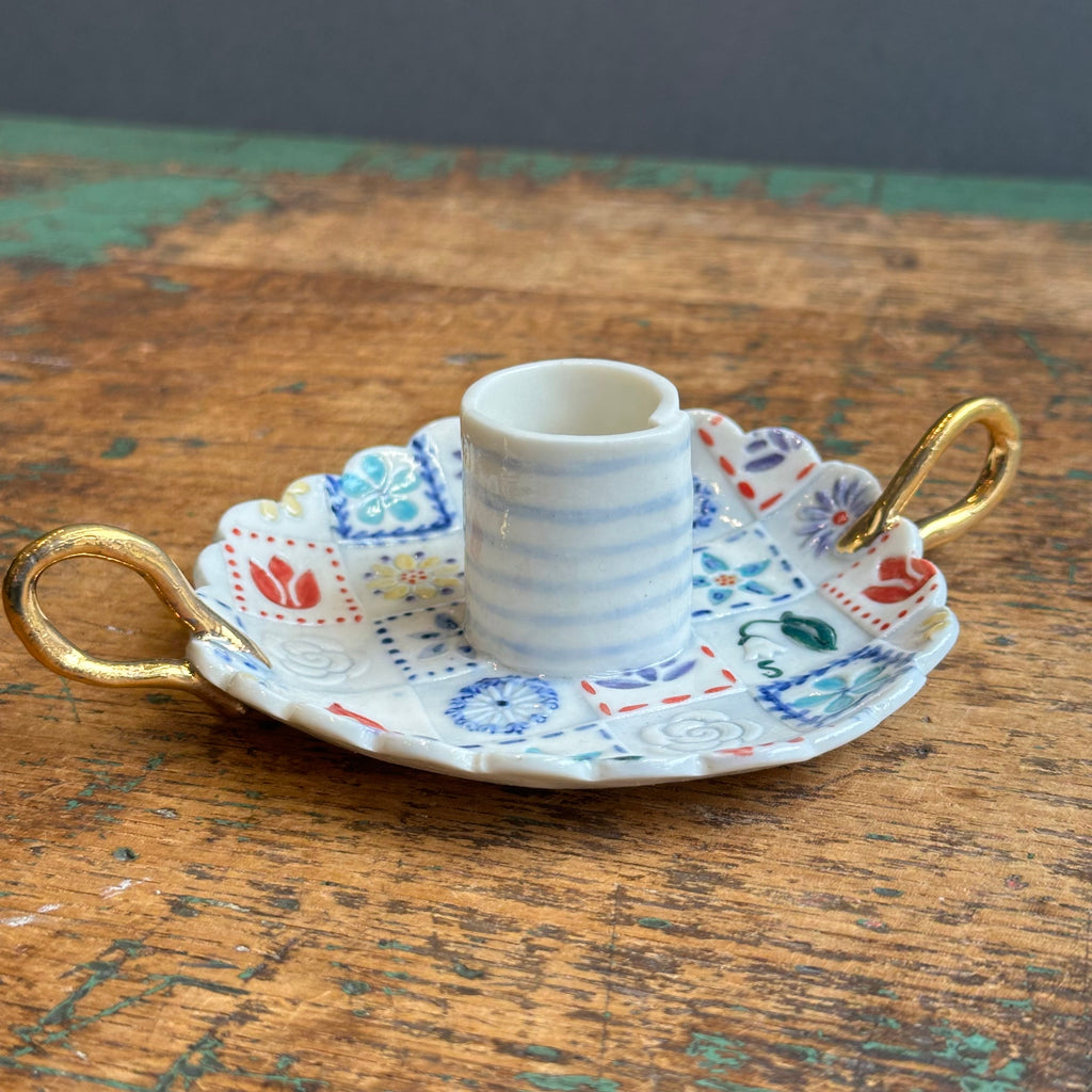 Candle Holder with Handles #C