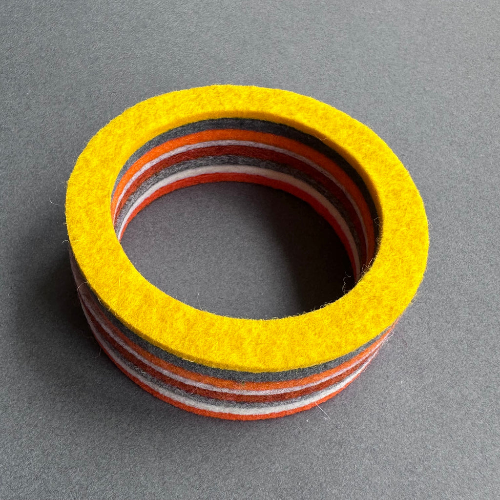 Chunky Bangle Ombre 'Oranges'