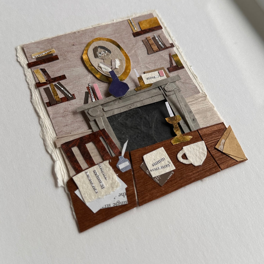 Original Collage - The Dining Room - Framed