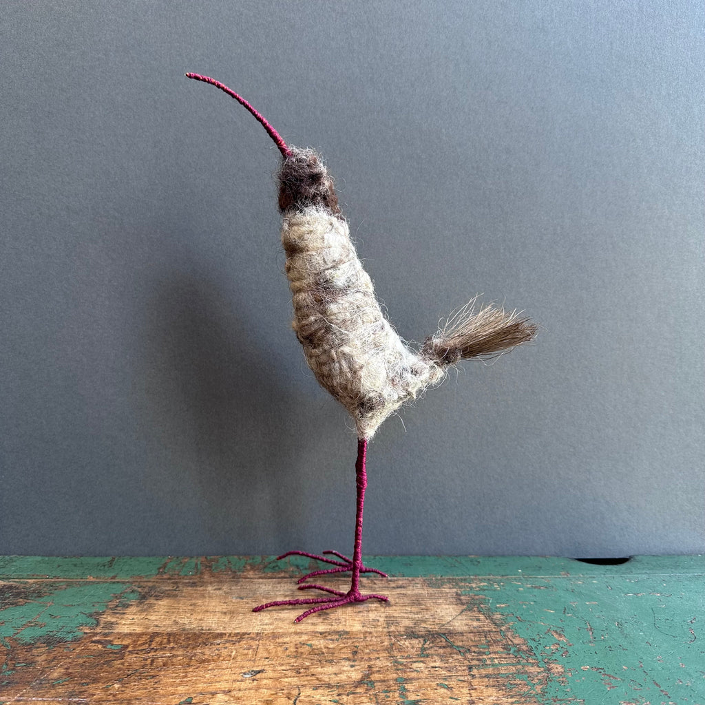Textile Sculpture ‘Griselda the Brush Tailed Bird’