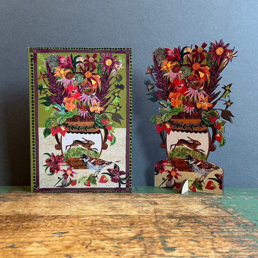 Wooden Keepsake with Greeting Card - Berries & Blooms