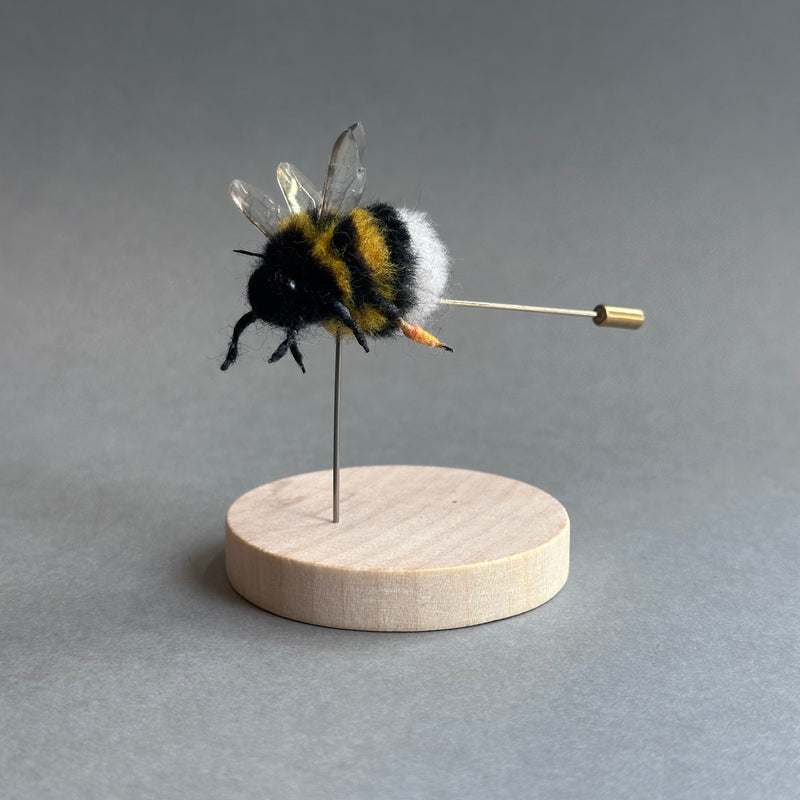 Needle Felted ‘Bumble Bee Pin’ #B
