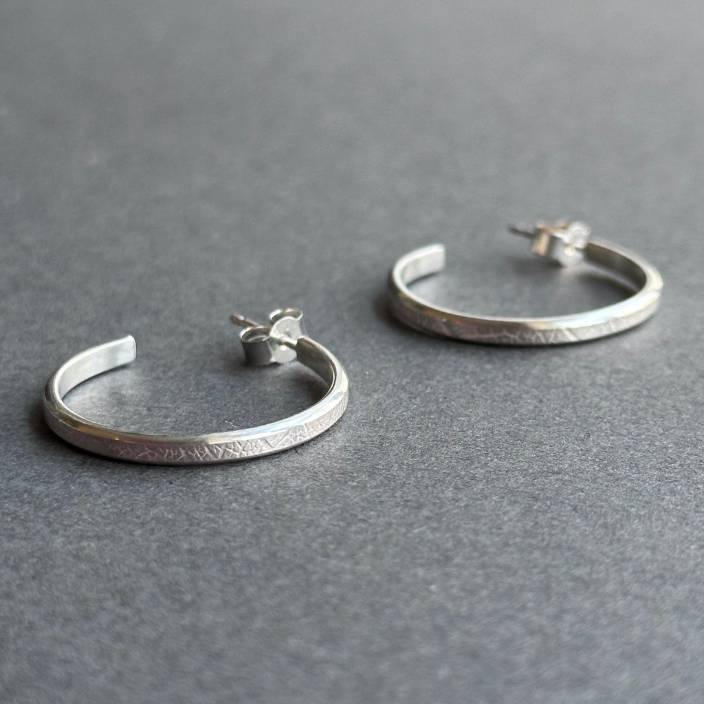 Leaf Earrings - 3/4 Hoop - Large