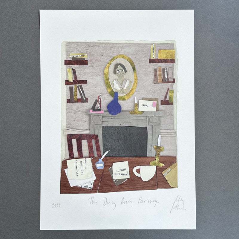 Print - A4 - Brontë Collage - The Dining Room