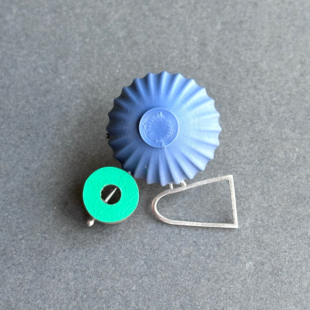 Shape & Form Brooch - Rhubarb, Pistachio & Lavender