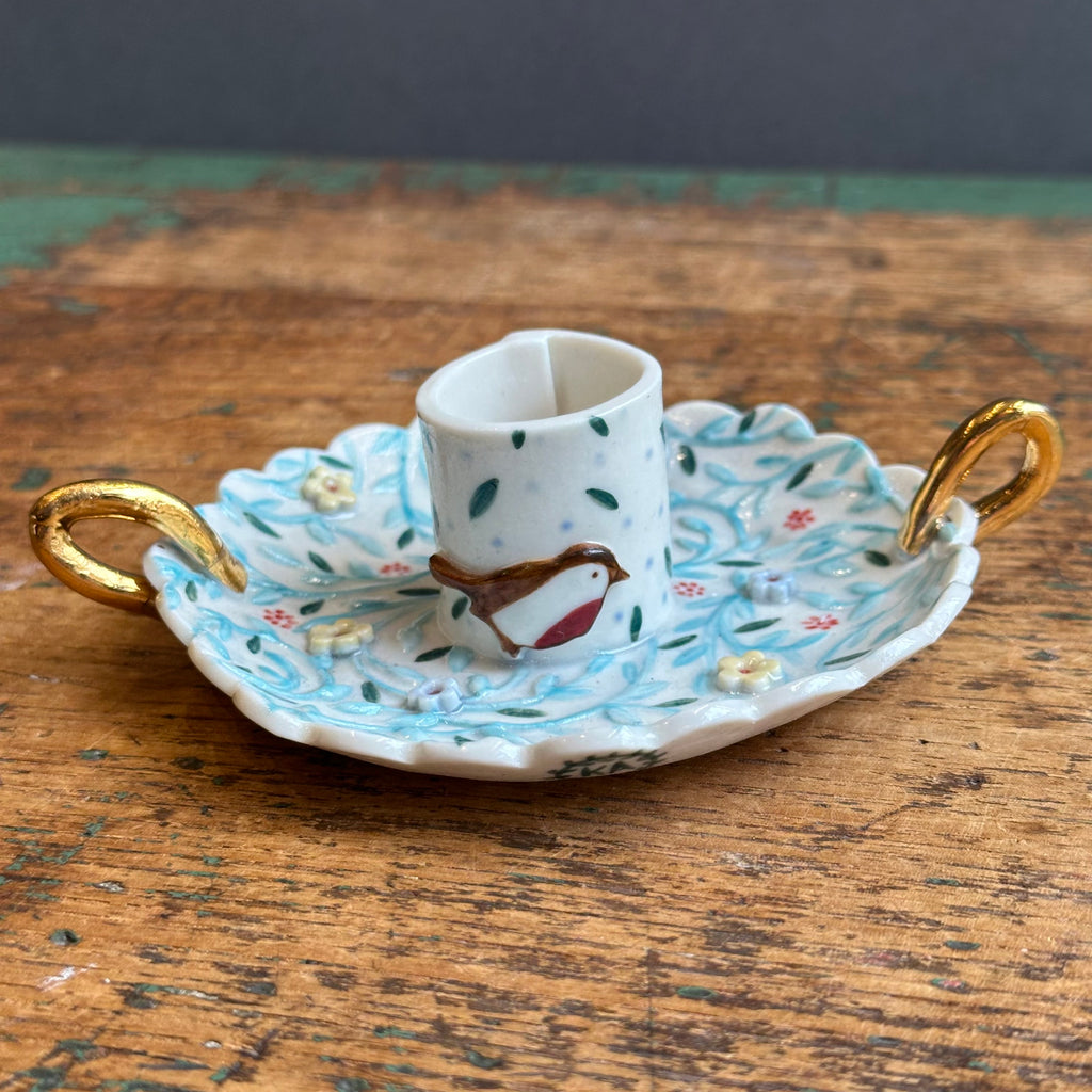 Candle Holder with Handles #A