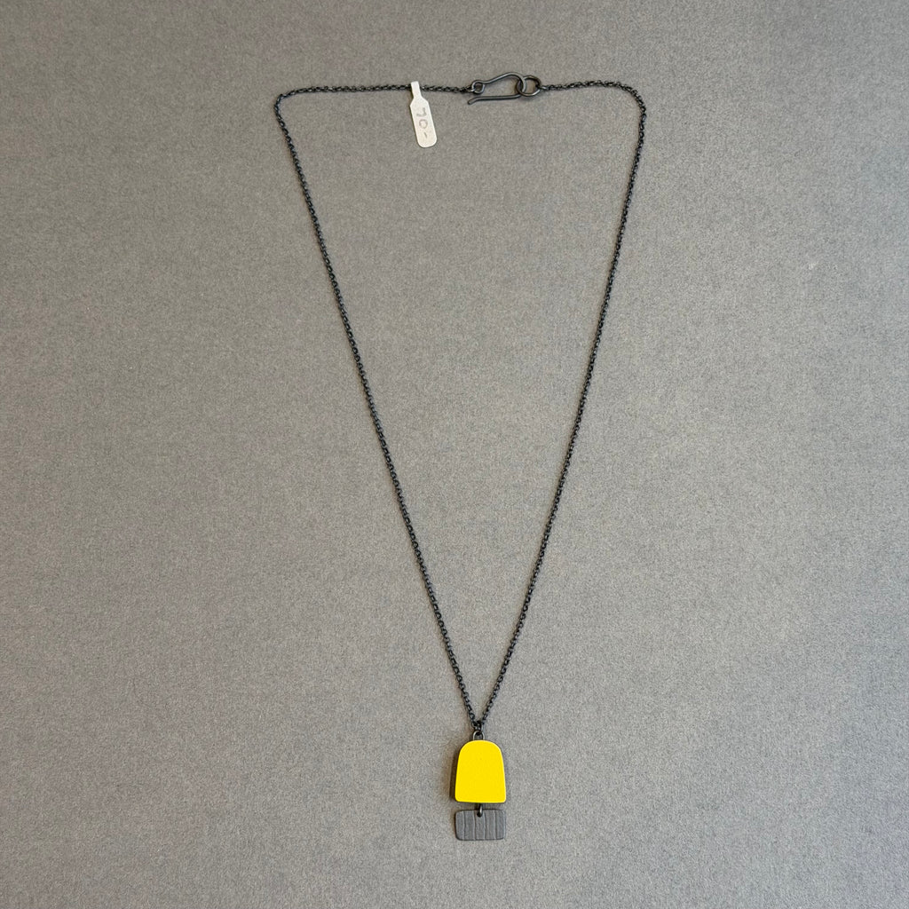 Minimalist Stripe Pendant Yellow