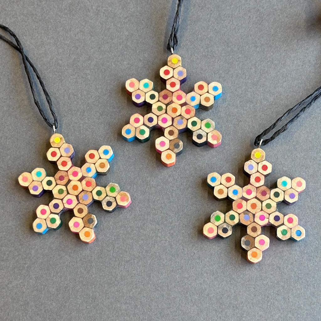 Pencil Snowflake Decoration