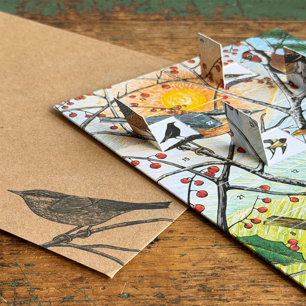 Advent Calendar G/Card - Molly Lemon - British Birds