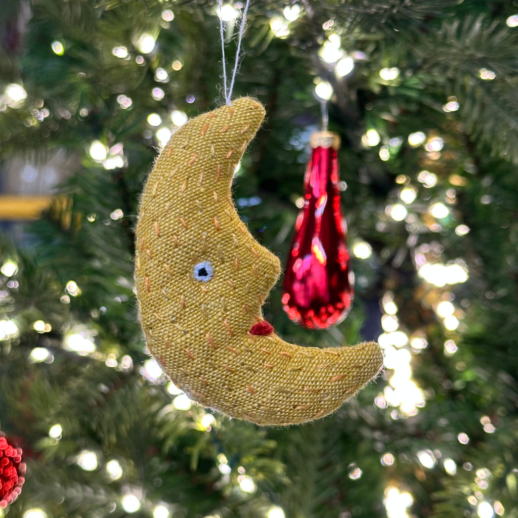 Hand Stitched - Crescent Moon