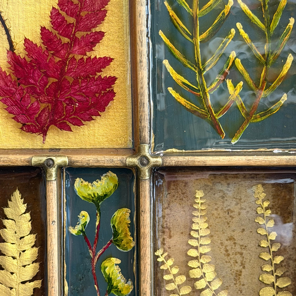 Mixed Media Garden Ferns #562