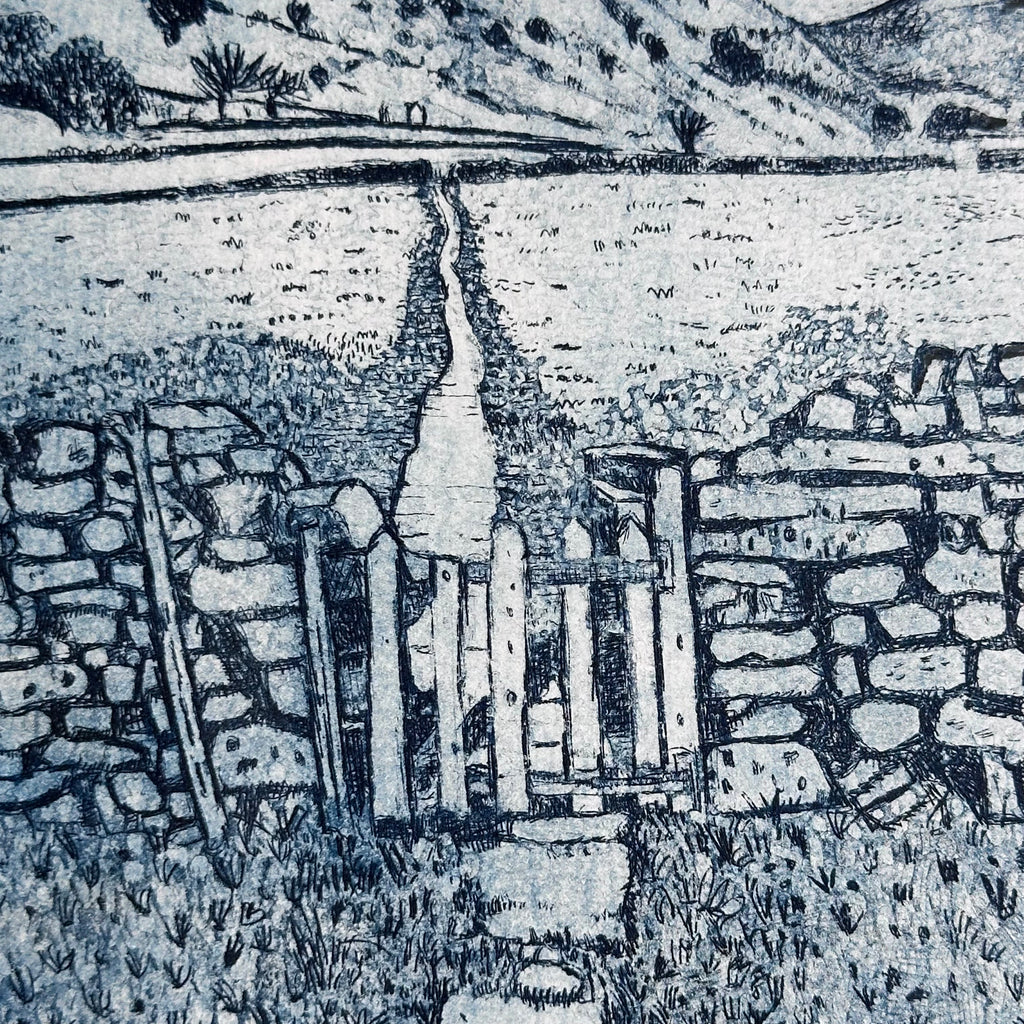 Etching - Hay Meadows - Unframed
