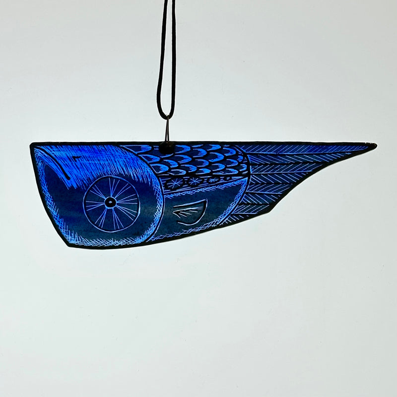 Stained Glass - Fish - Small (Lapis) #G