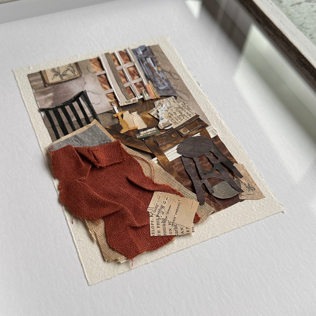 Original Collage - Branwell’s Studio - Framed