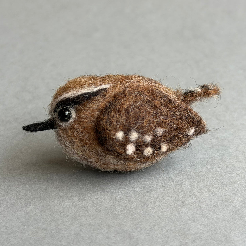 Needle Felted ‘Jenny Wren’ Brooch