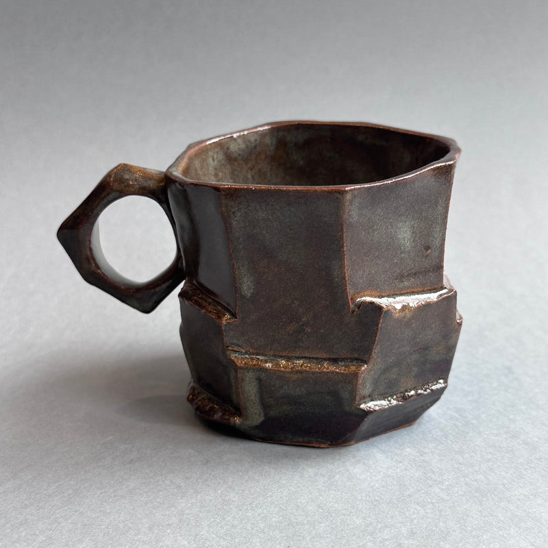 Kurinuki Mug - Iron Glaze #F