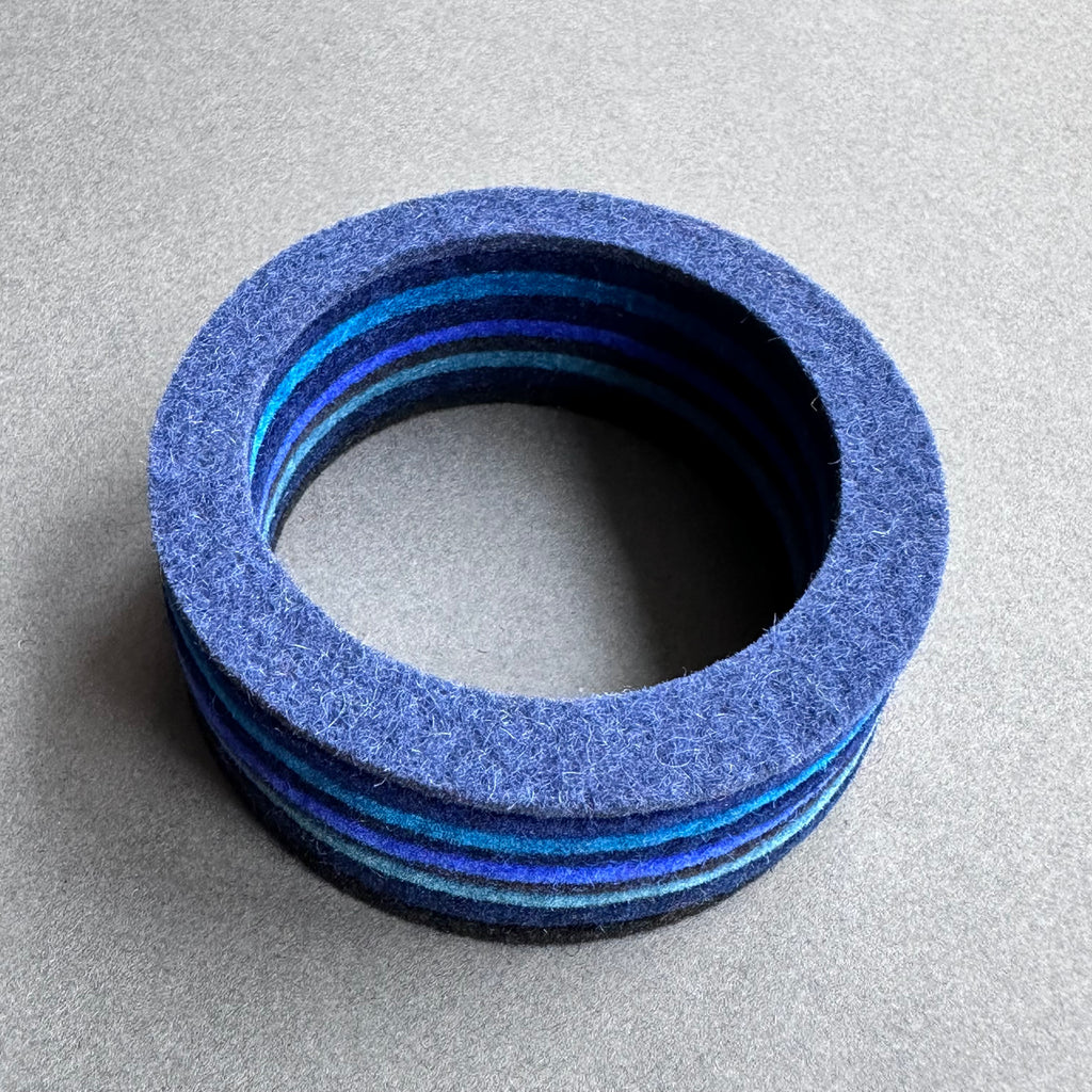 Chunky Bangle Ombre 'Blues'