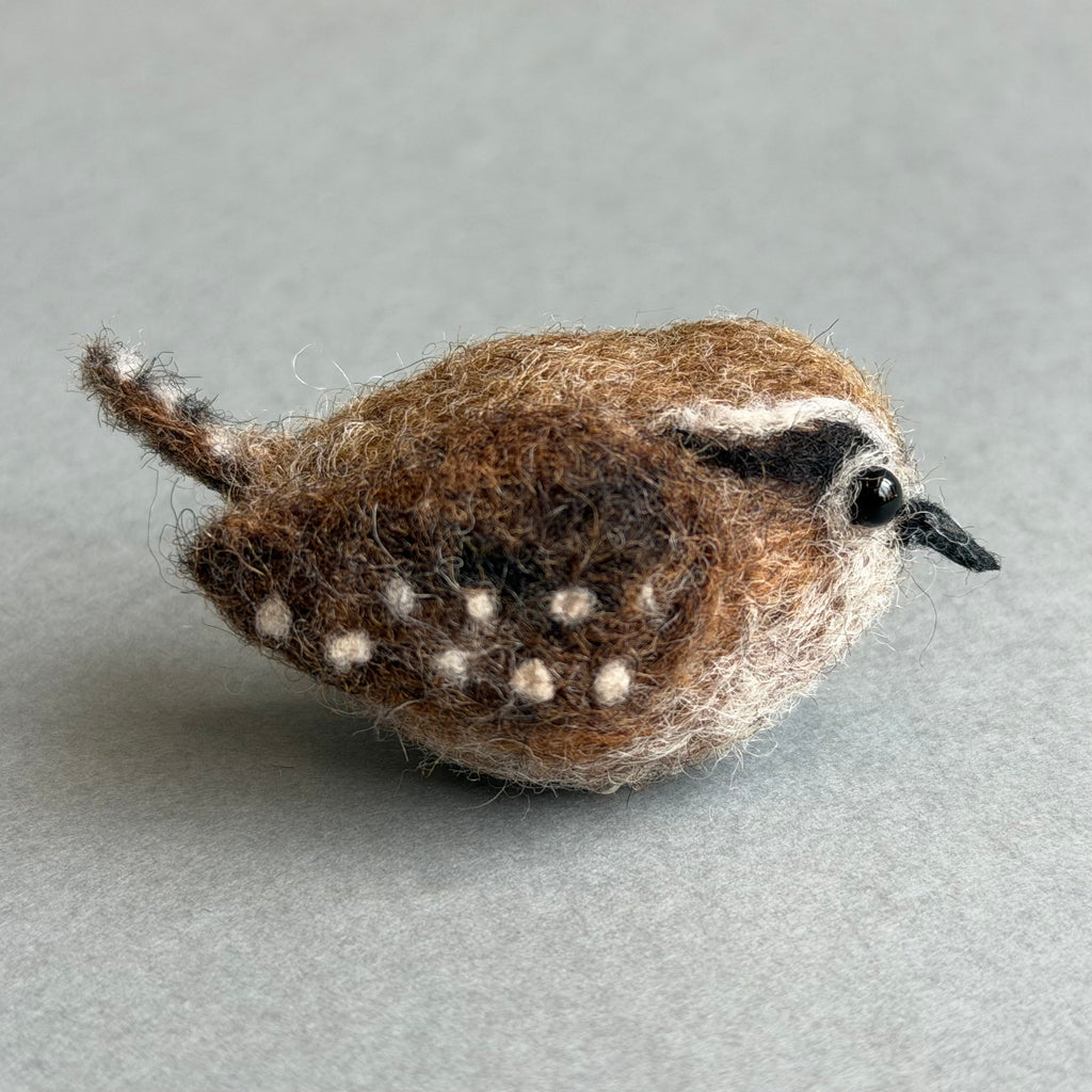 Needle Felted ‘Jenny Wren’ Brooch