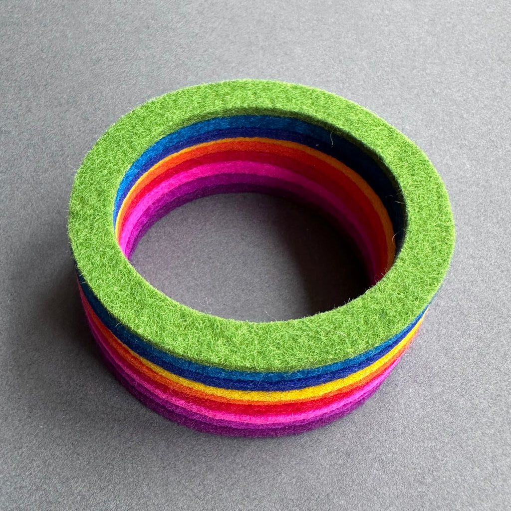 Chunky Bangle Ombre 'Rainbow'