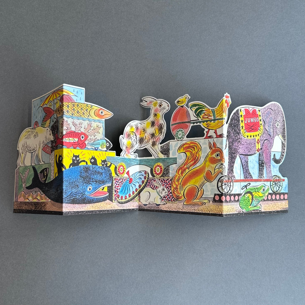 Die-Cut Card - Emily Sutton - Tin Toys, Polar Bear to Elephant