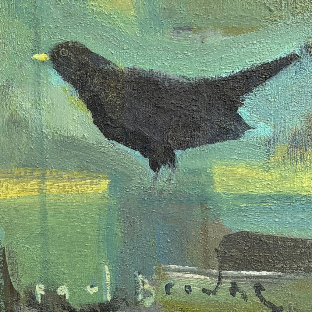 Acrylic on Canvas - ‘Blackbird forage for what you can’