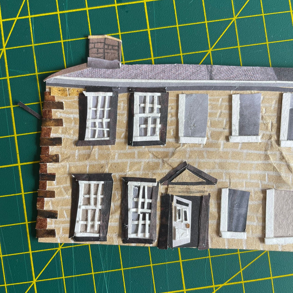 Original Collage - The Parsonage - Framed