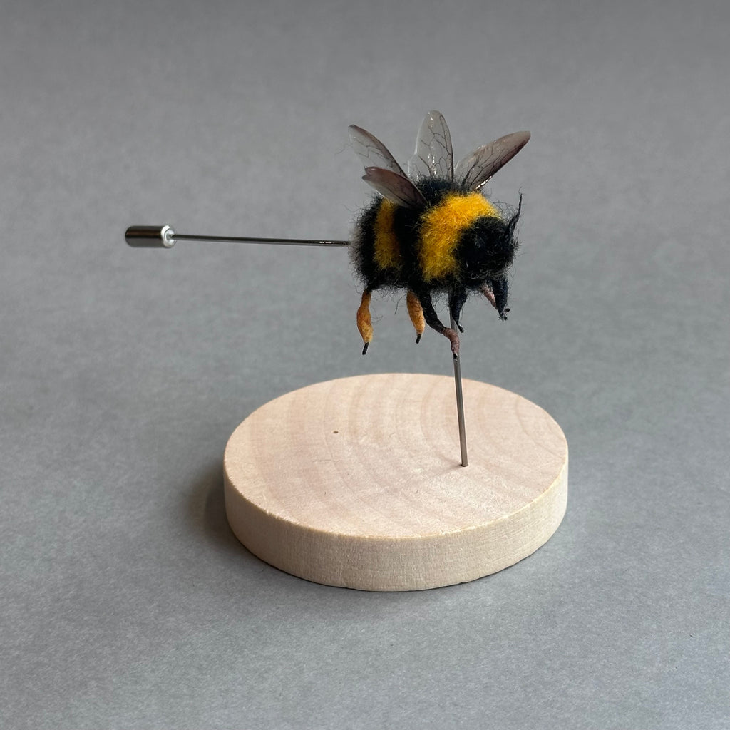 Needle Felted ‘Bumble Bee Pin’ #D