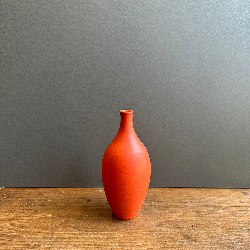 Medium Slender Vase Deep Orange #49