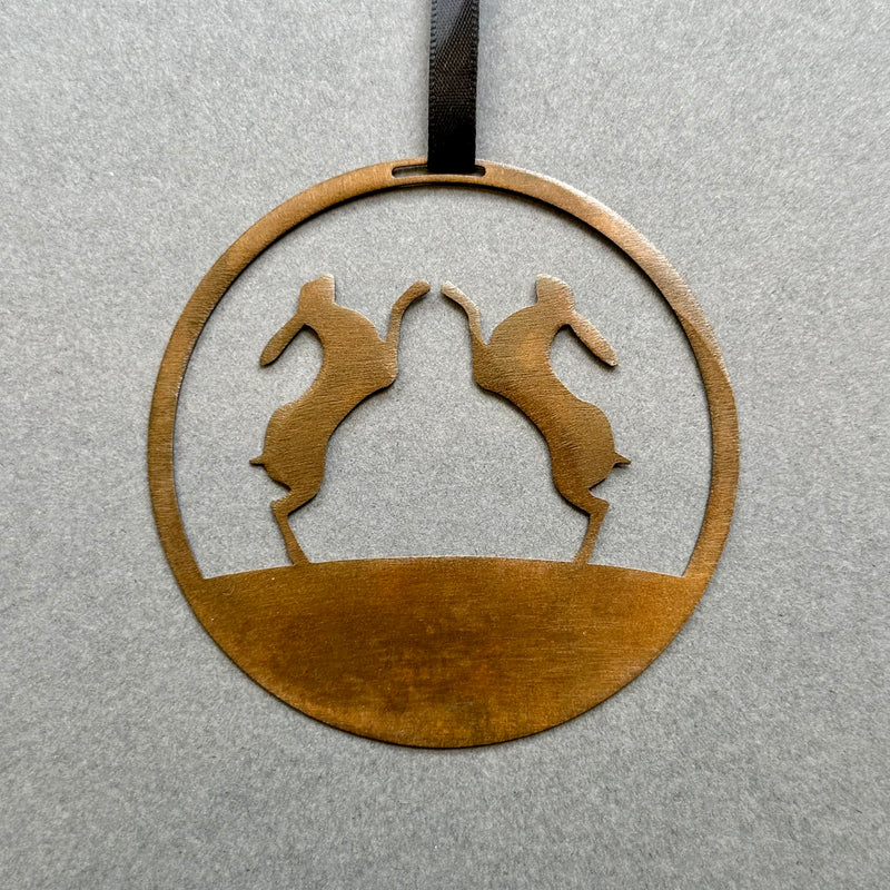 Metal Hanging - Hares