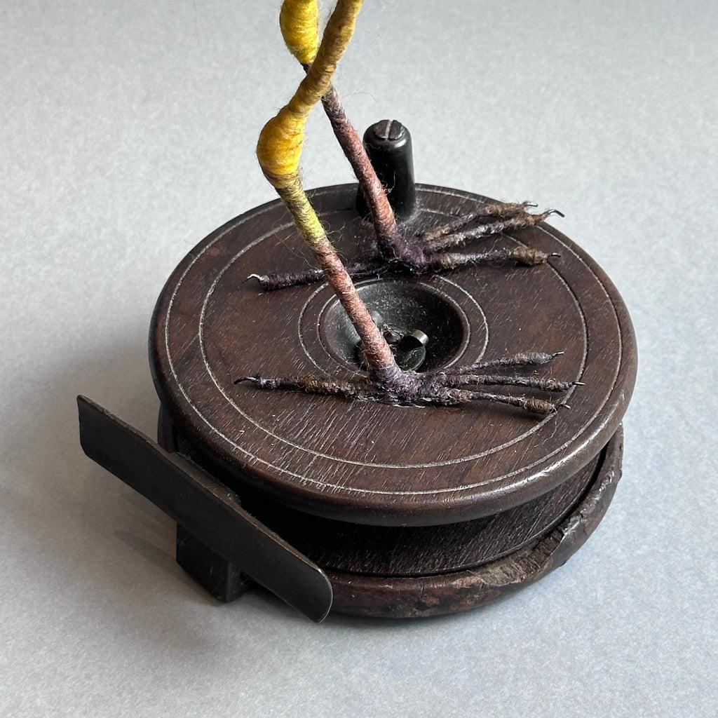 Needle Felted Heron ‘Jeremy’ on a Vintage Fishing Reel