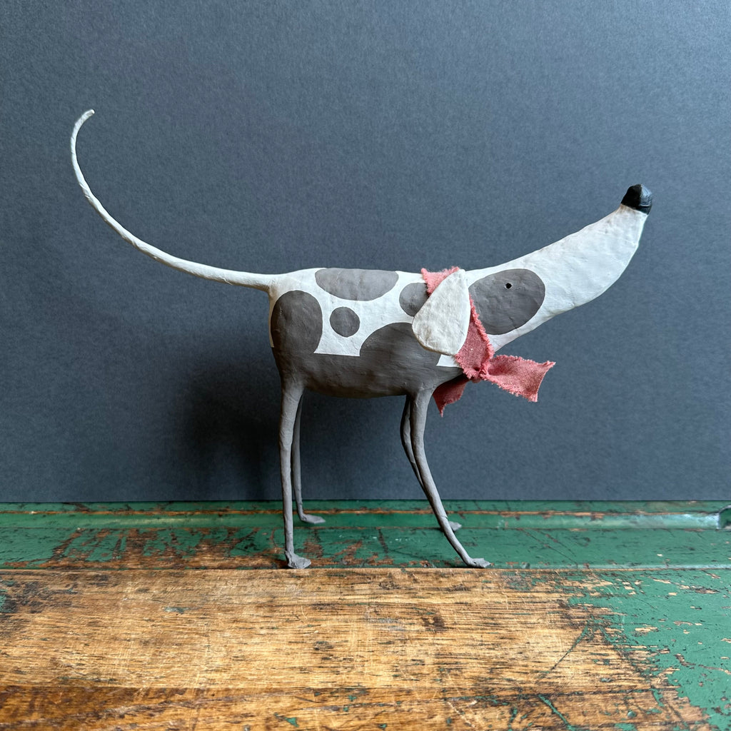 Paper Mache Sculpture ‘Badger the Dog’