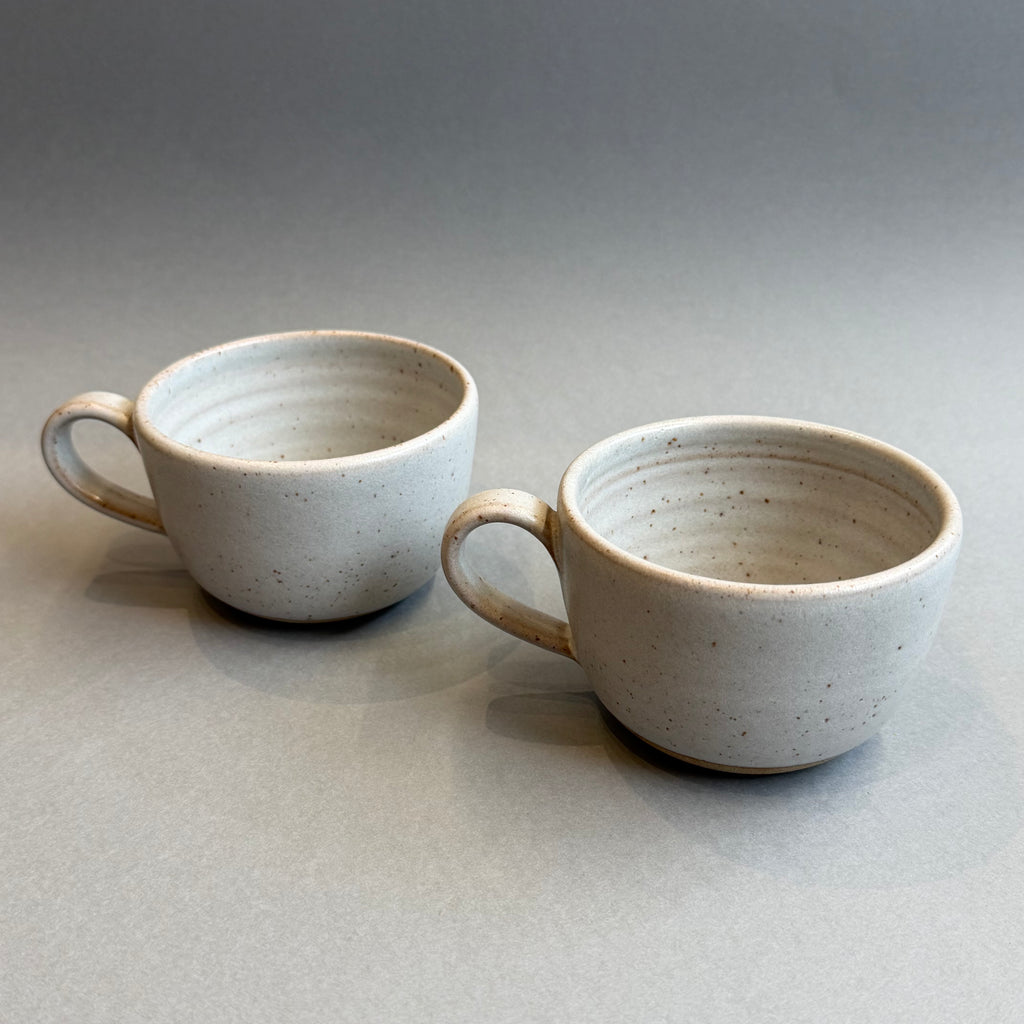 Alison Wren Teapot & 2 Tea Cups - Pale Grey