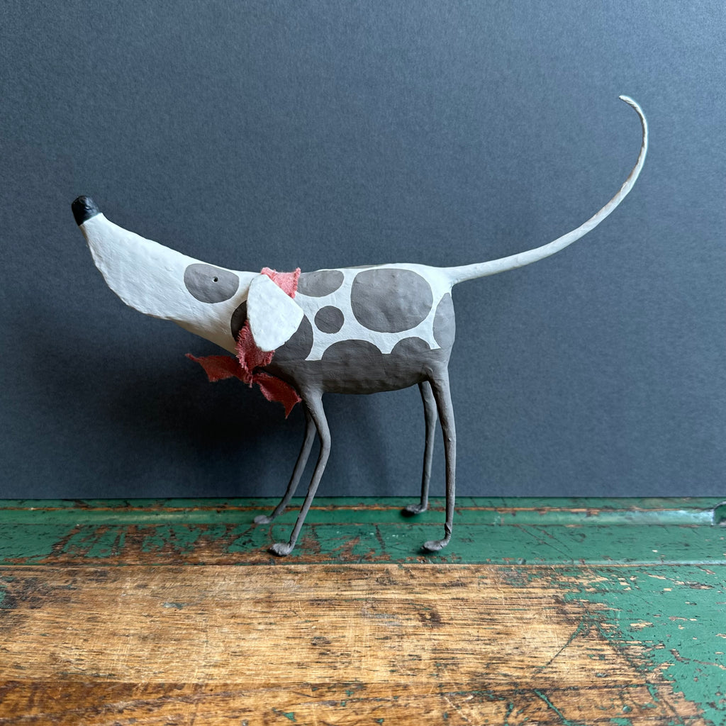 Paper Mache Sculpture ‘Badger the Dog’