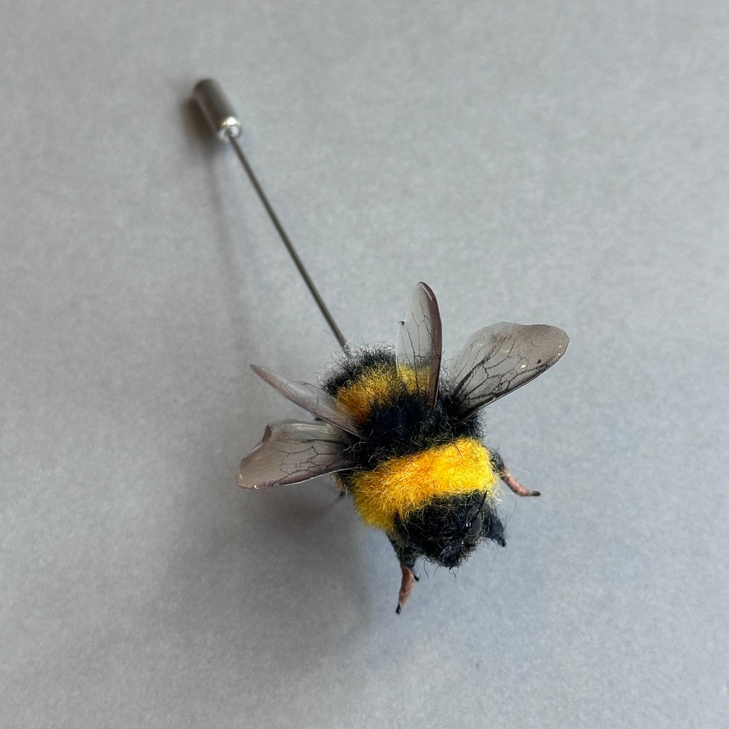Needle Felted ‘Bumble Bee Pin’ #D