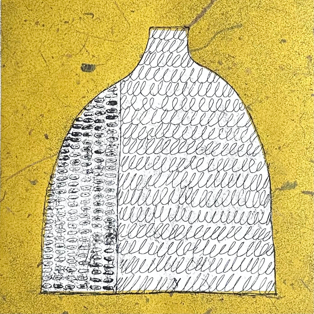Etching - Conversation #1 - Yellow - Unframed