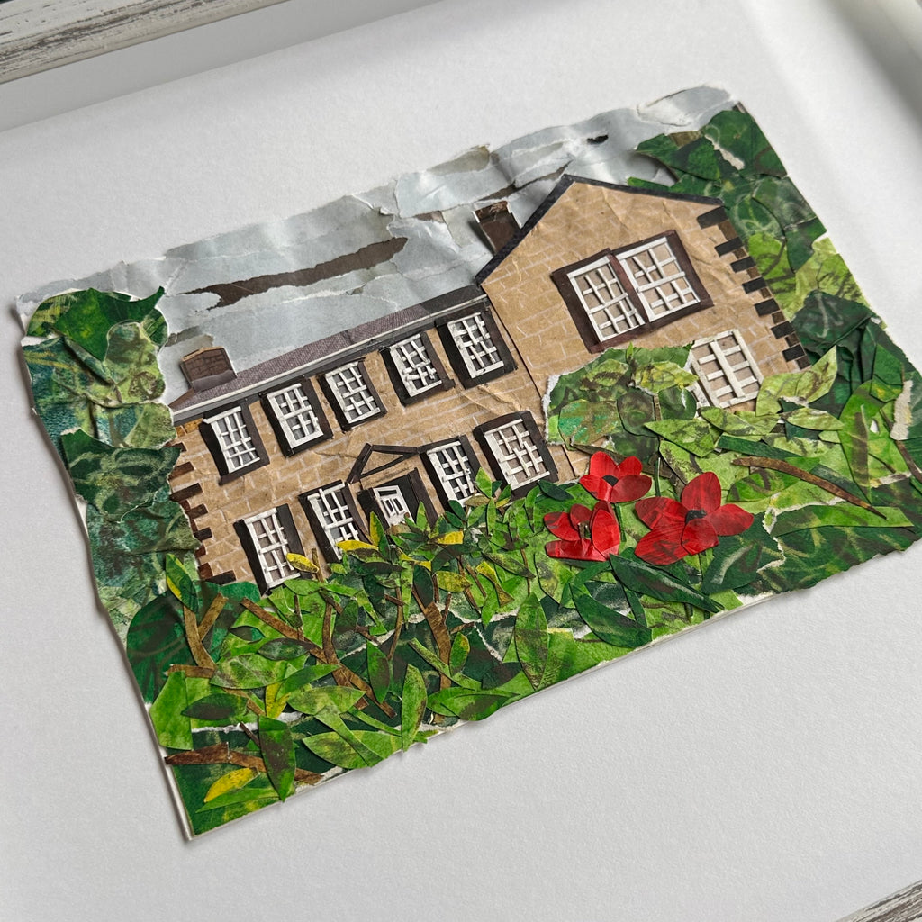 Original Collage - The Parsonage - Framed