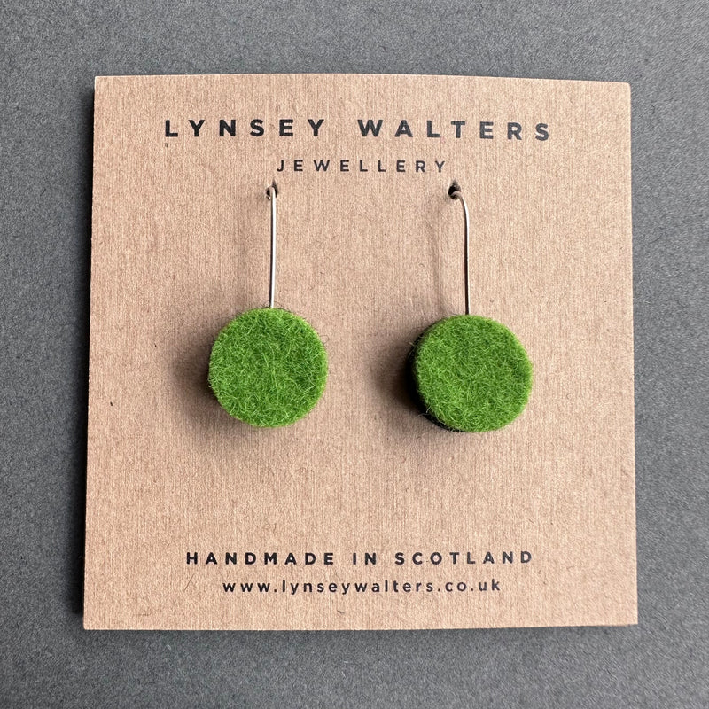 Dot Earrings 'Green/Black'