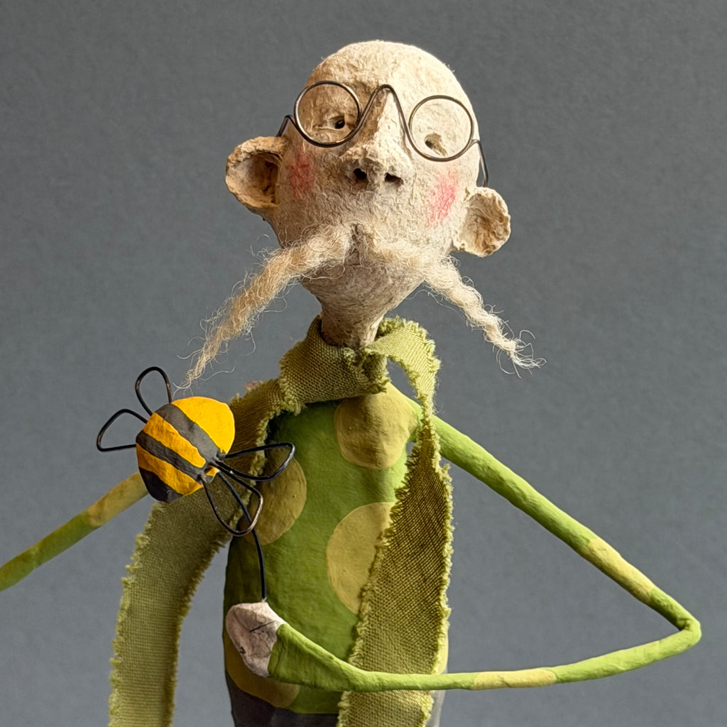 Paper Mache Sculpture ‘Percy the Beekeeper’