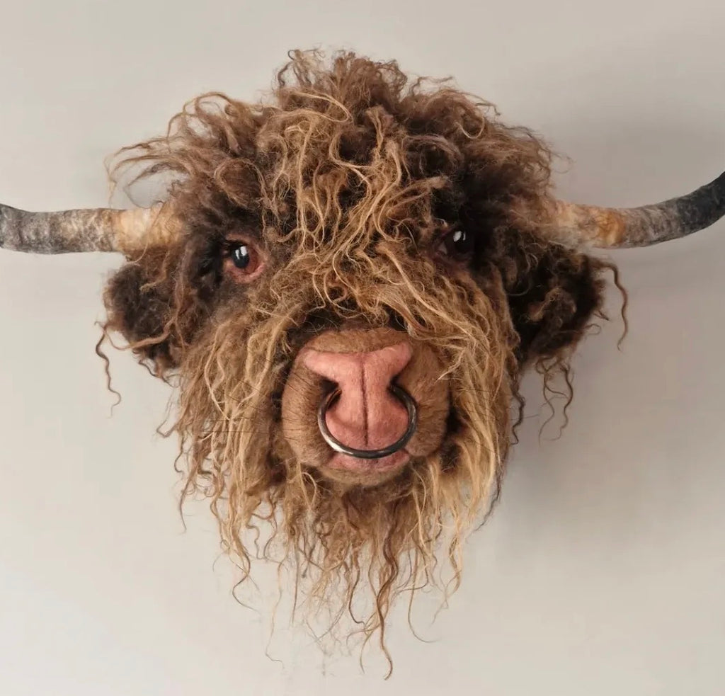 Needle Felted Highland Cow ‘Hamish’