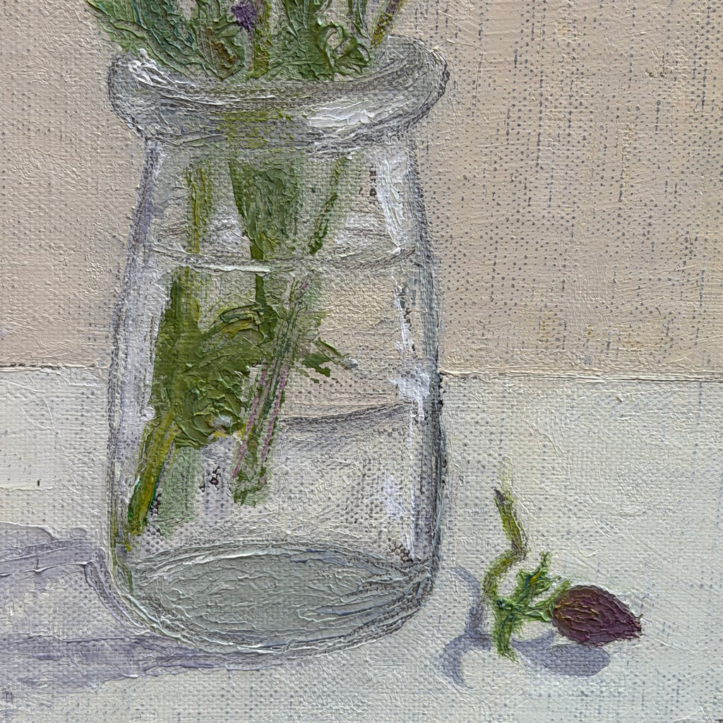 Oil Painting - 8 x 10” - Thistles
