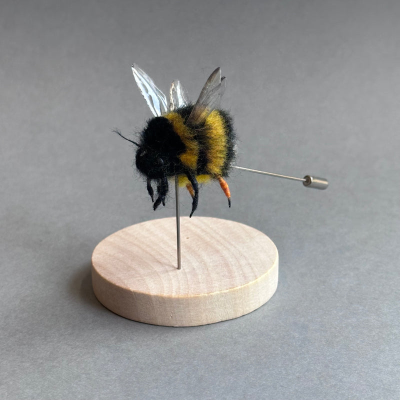Needle Felted ‘Bumble Bee Pin’ #C
