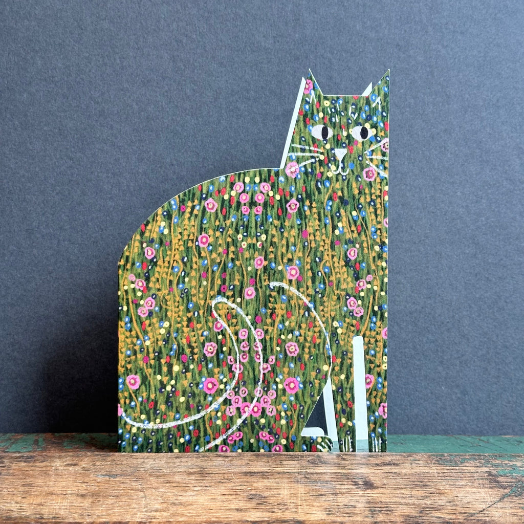 Cut Out Cat G/Card - Niaski - Klimt Cat