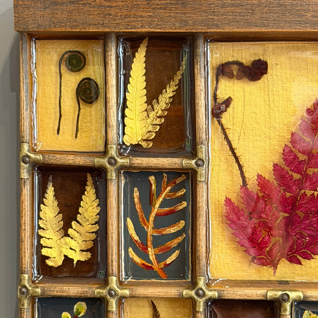 Mixed Media Garden Ferns #562