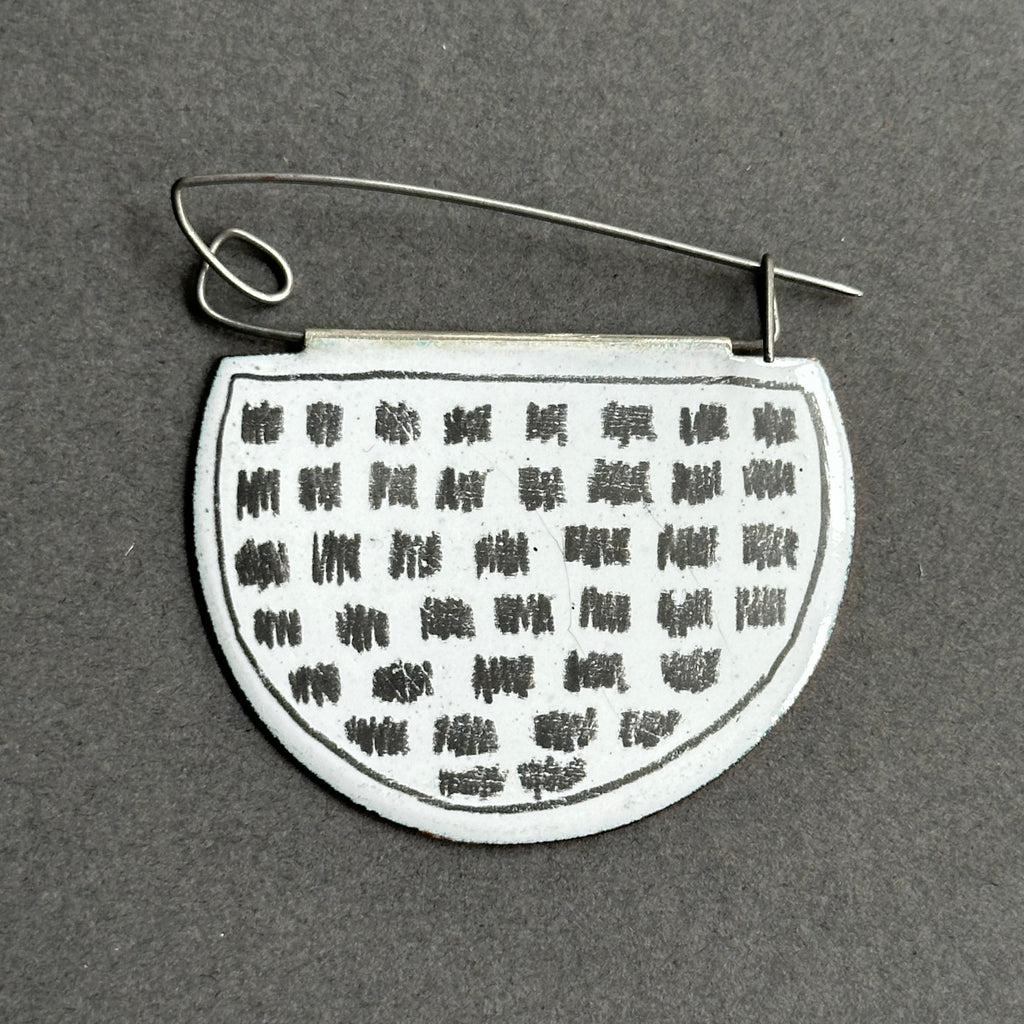Hanging Enamel Brooch