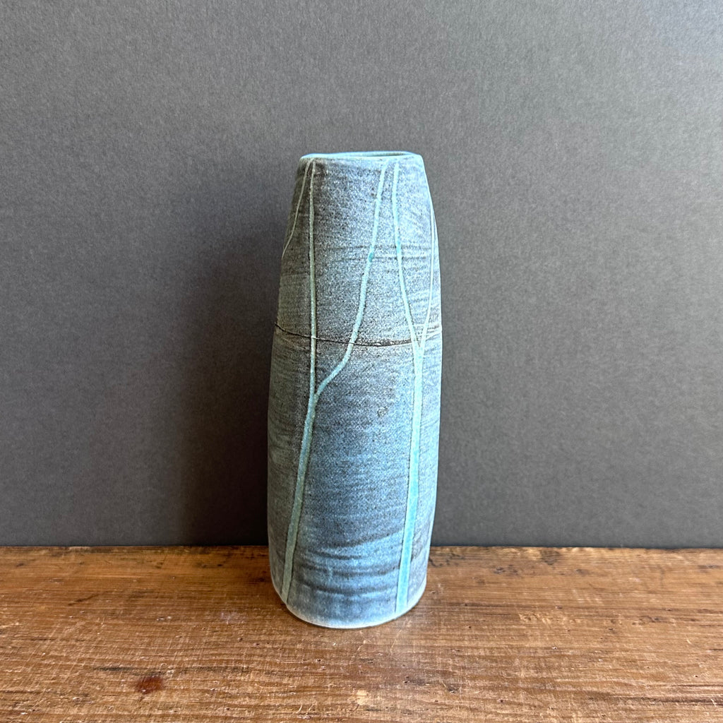 Curved Vase - Medium - Dark Woodland (B)