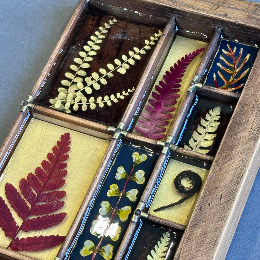 Mixed Media Garden Ferns #382