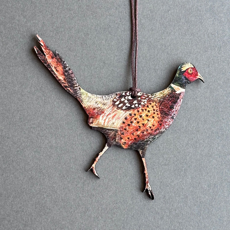 Wooden Decoration - Mr Pheasant