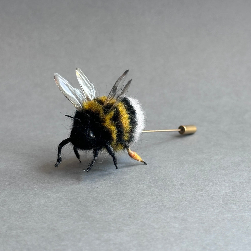 Needle Felted ‘Bumble Bee Pin’ #B