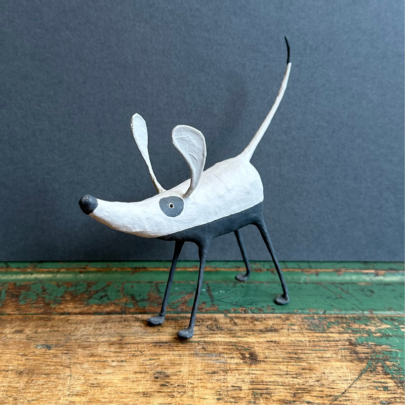 Paper Mache Sculpture ‘Ratty the Dog’